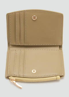 Wallet with button flap — Vanilla 3