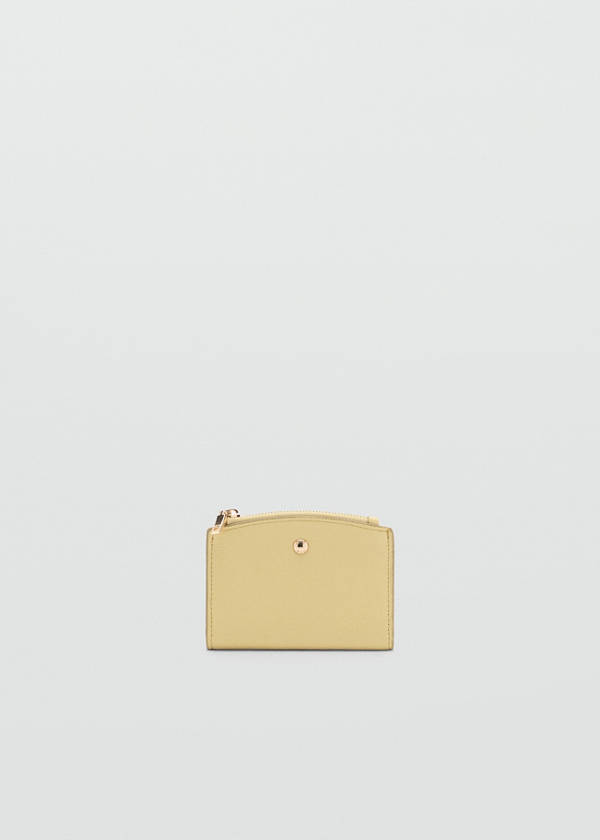 Wallet with button flap — Vanilla