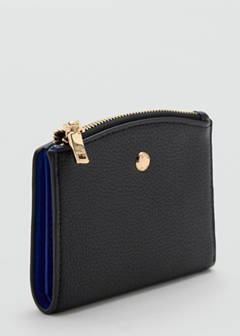 Wallet with button flap — Black 2
