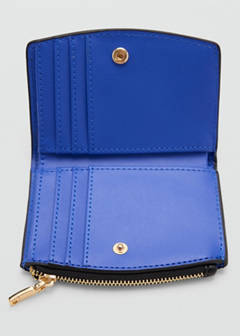 Wallet with button flap — Black 3