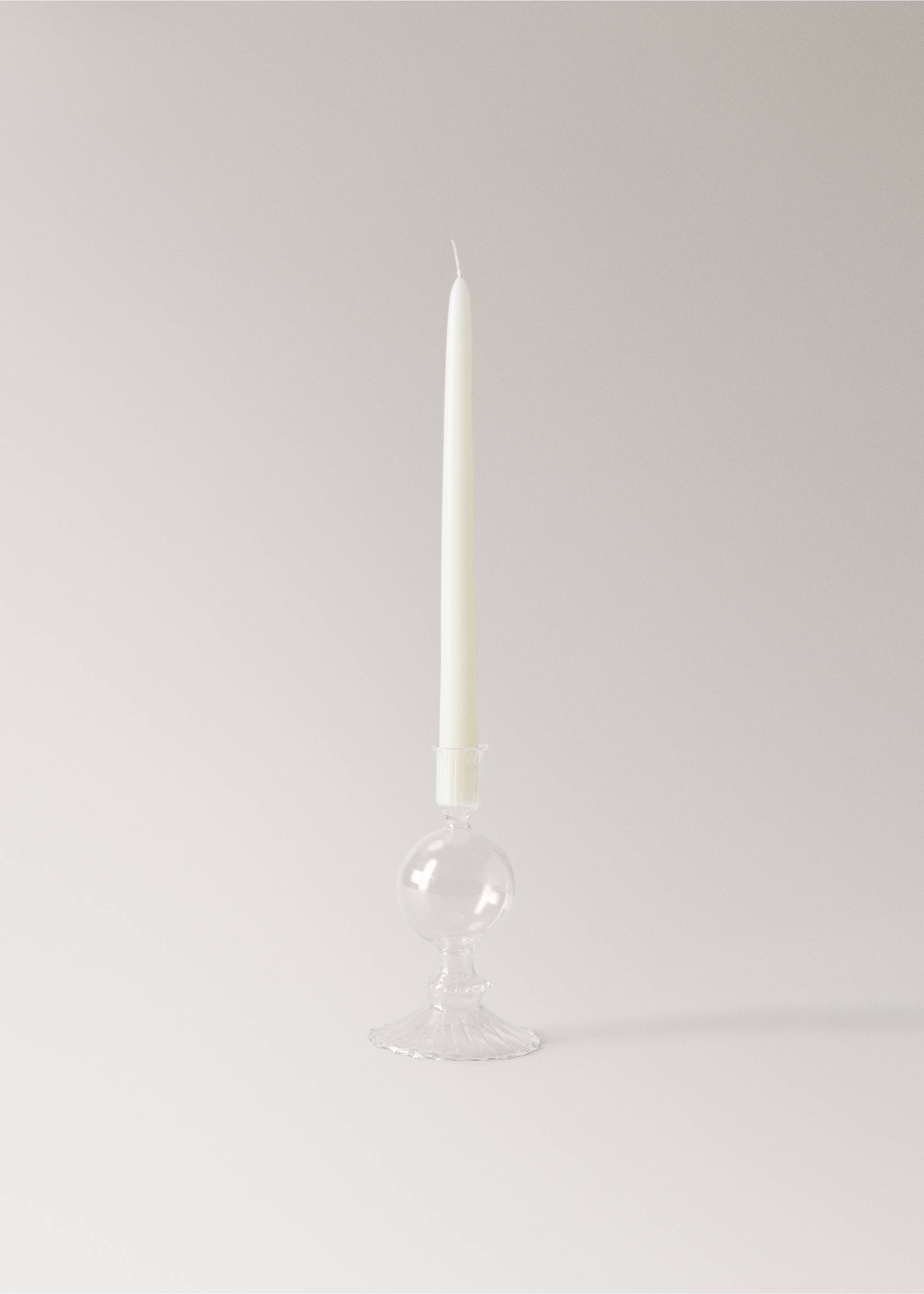 Borosilicate candelabra in a low form - Details of the article 3, Black. Ref: 37073319-00.