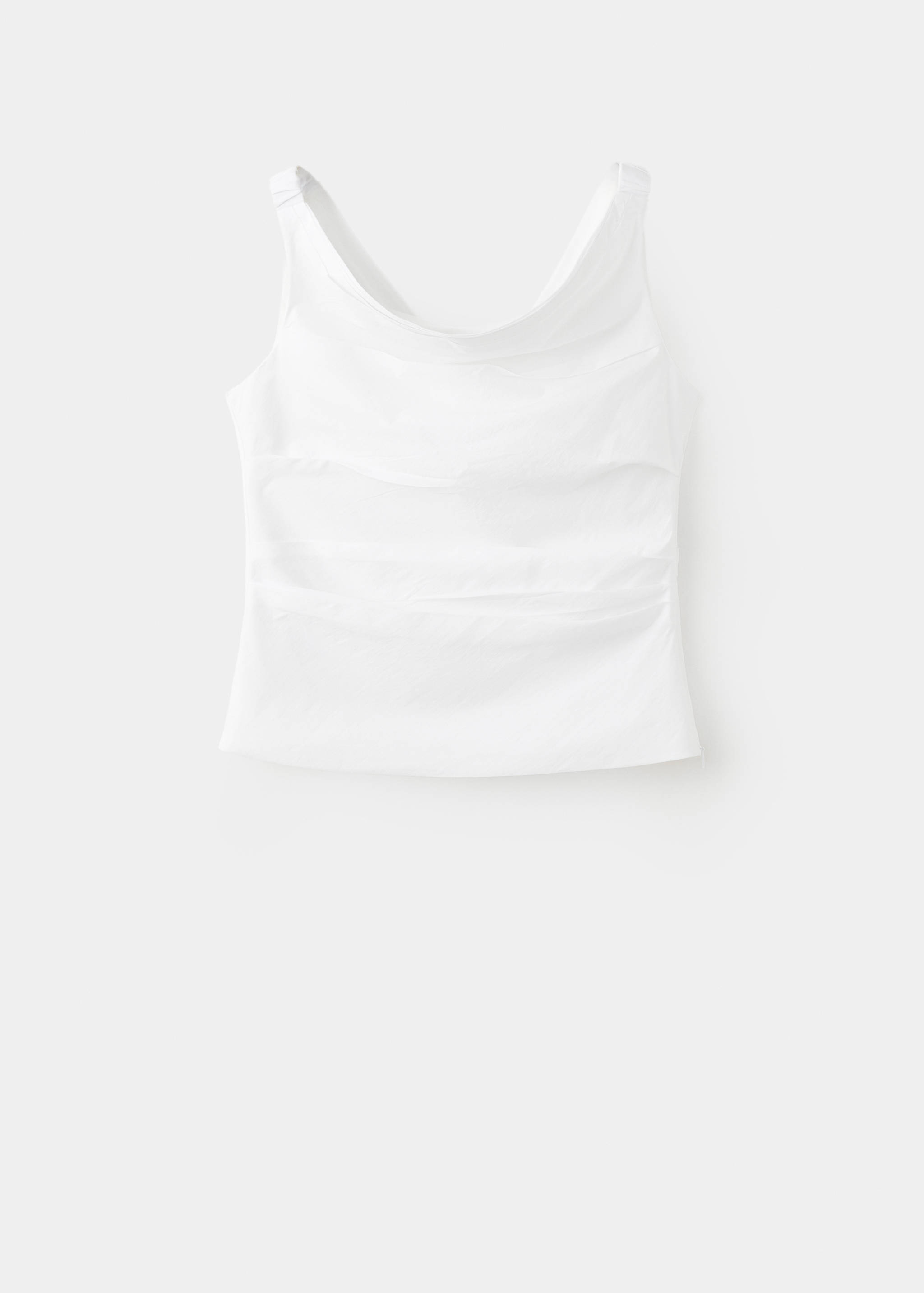 Top en coton drapé - Article sans modèle