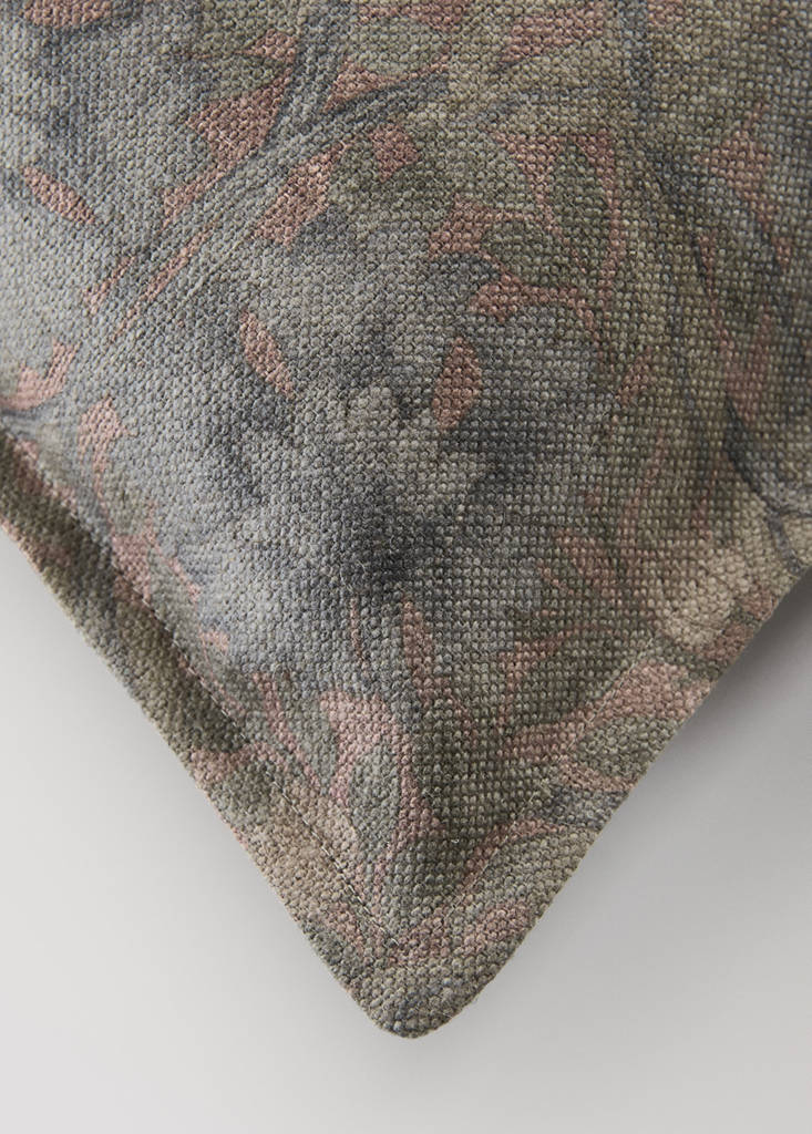 Floral print cushion cover 40x60 cm — Pink
