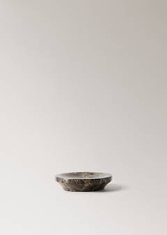 Marble-effect soap dish — Brown 6