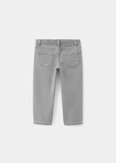 Straight-fit jeans with elastic waist — Denim Grey 3
