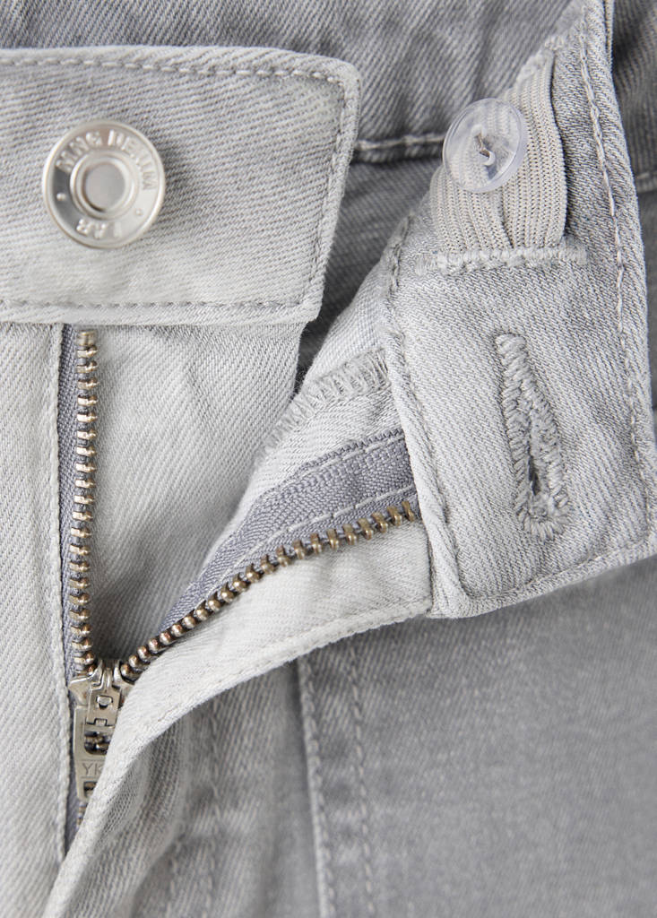 Flared jeans with pocket — Denim Grey