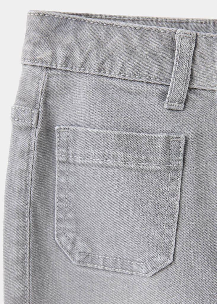 Flared jeans with pocket — Denim Grey