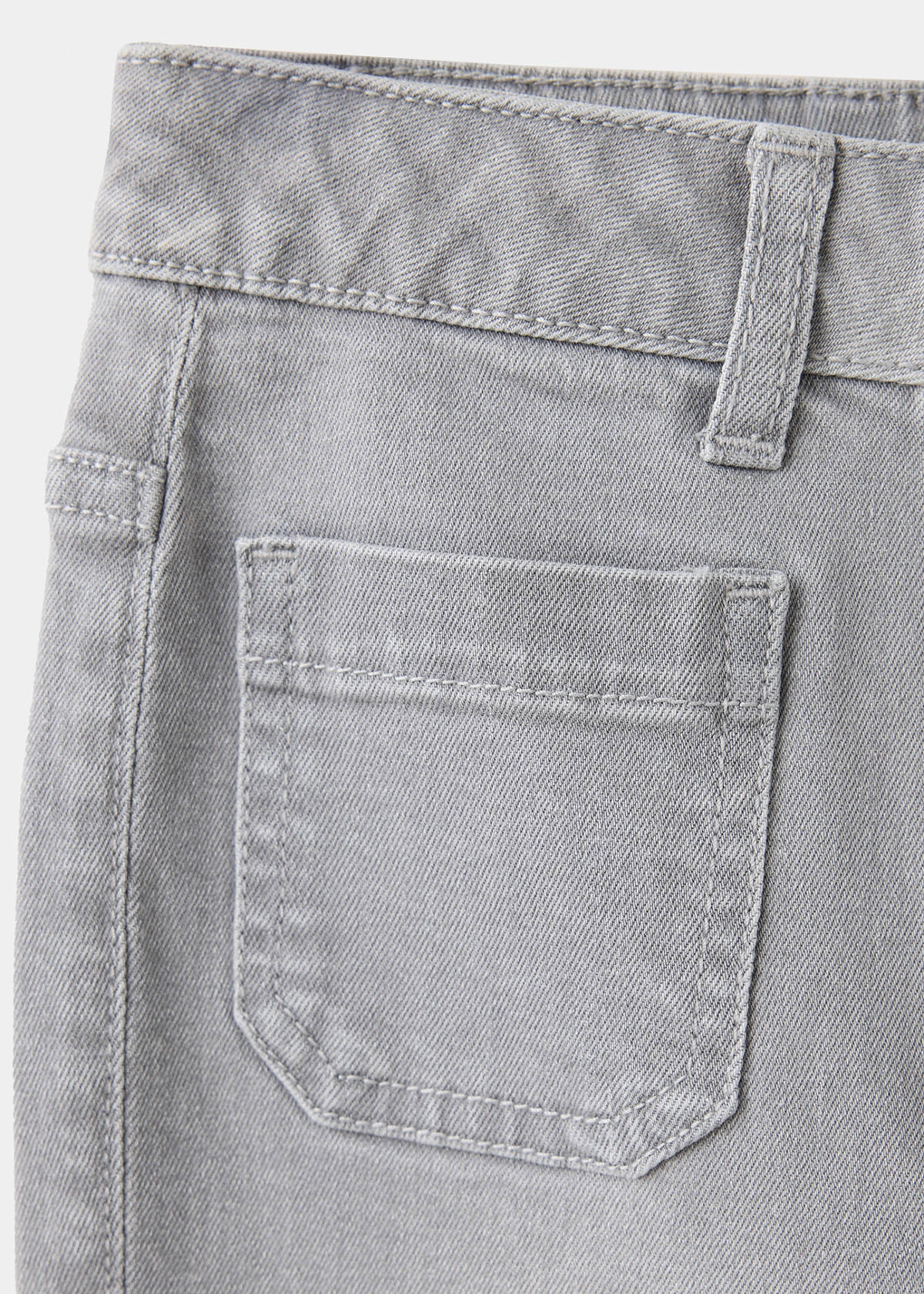 Flared jeans with pocket — Denim Grey
