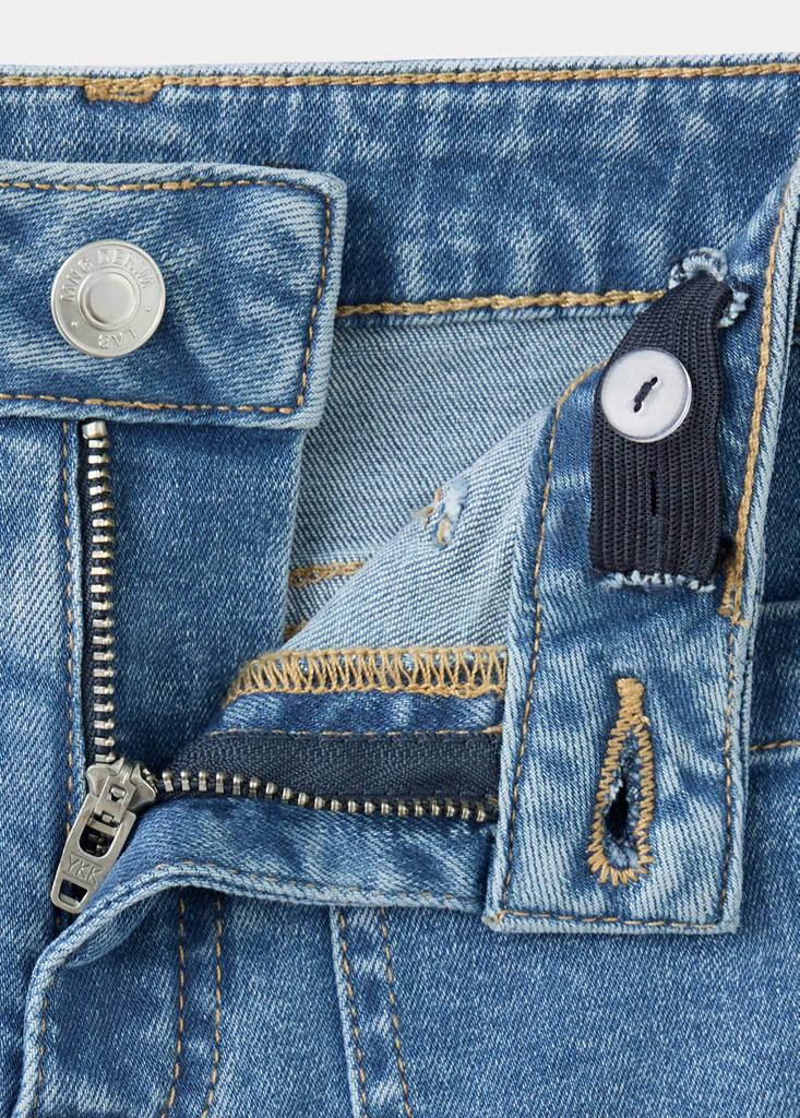 Flared jeans with pocket — Medium Blue