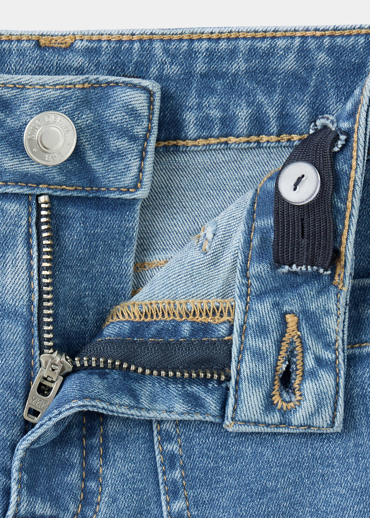 Flared jeans with pocket — Medium Blue