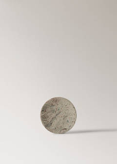 Travertine-effect resin soap dish — Sand 5