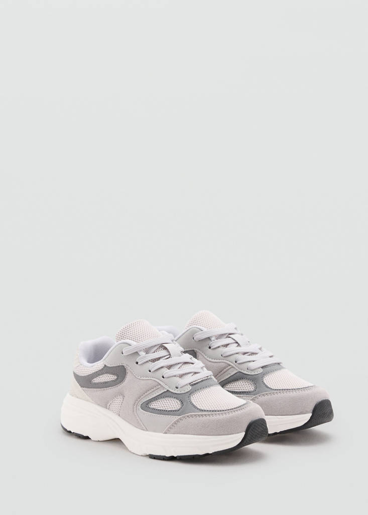 Combined trainers with laces