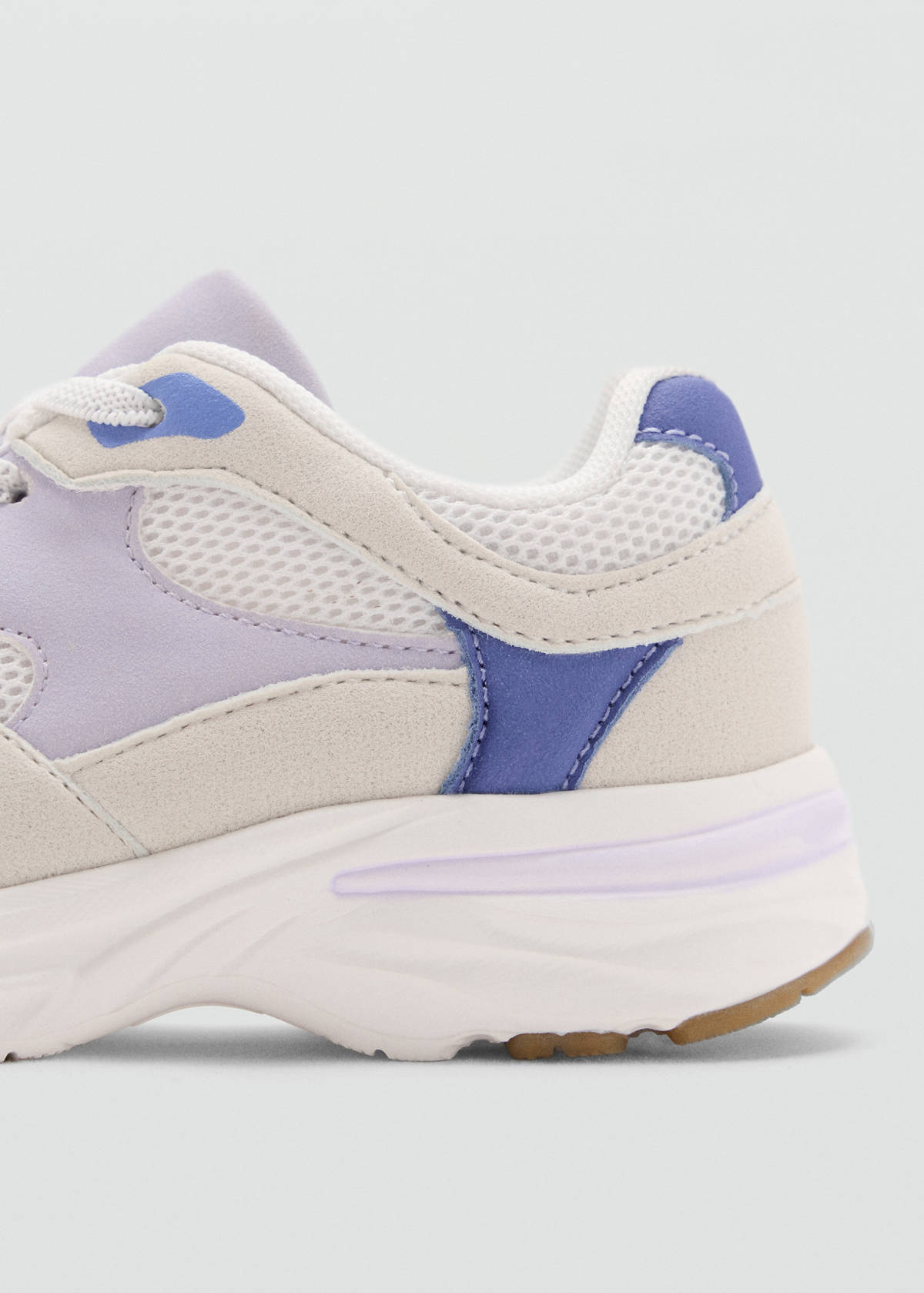Elastic lace-up trainers — Light/Pastel Purple
