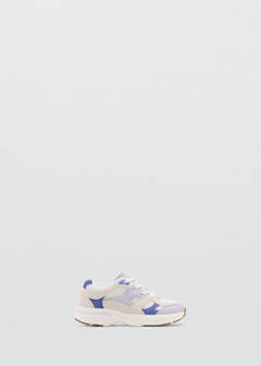 Elastic lace-up trainers — Light/Pastel Purple 1