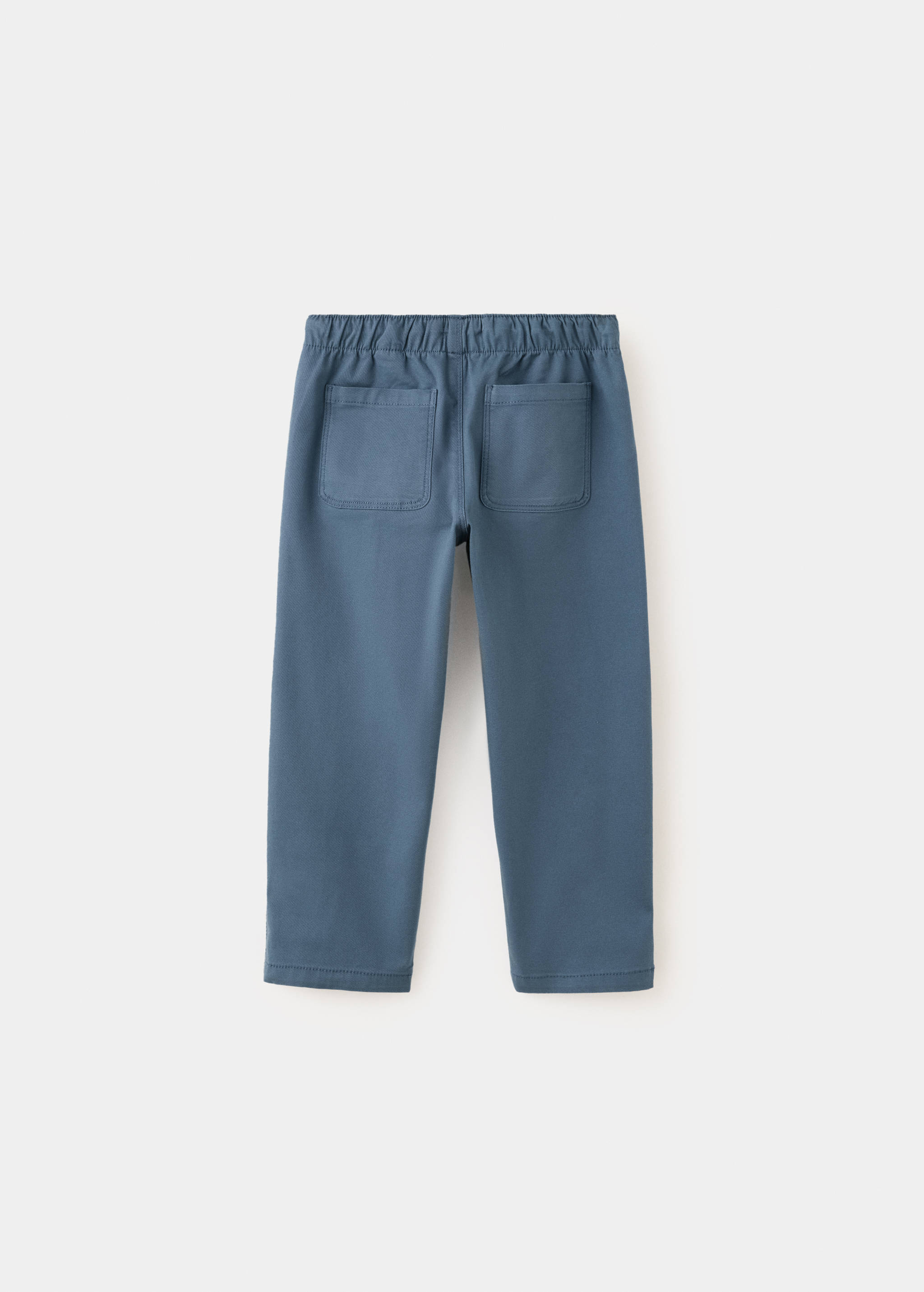 Elastic waist cotton trousers - Reverse of the article