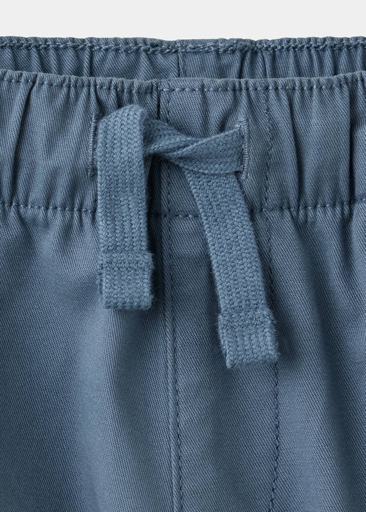 Elastic waist cotton trousers - thumbnail 9
