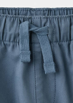 Elastic waist cotton trousers — Blue 3