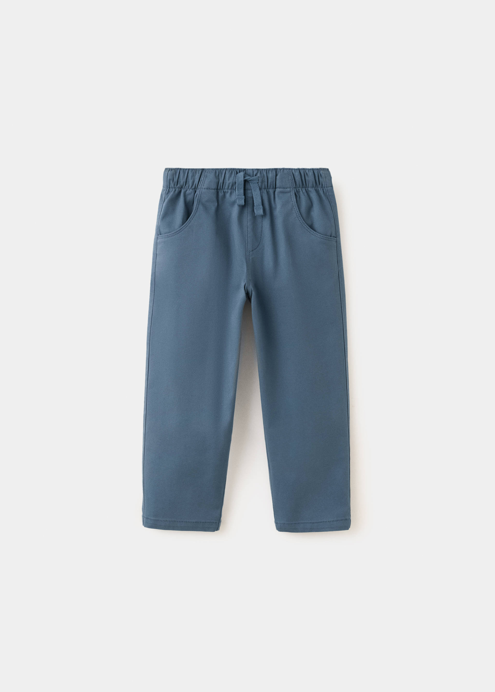 Elastic waist cotton trousers - Article without model
