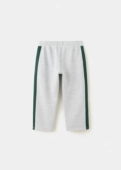 Drawstring jogger with stripe detail — Light Heather Grey 4