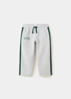 Drawstring jogger with stripe detail — Light Heather Grey 2
