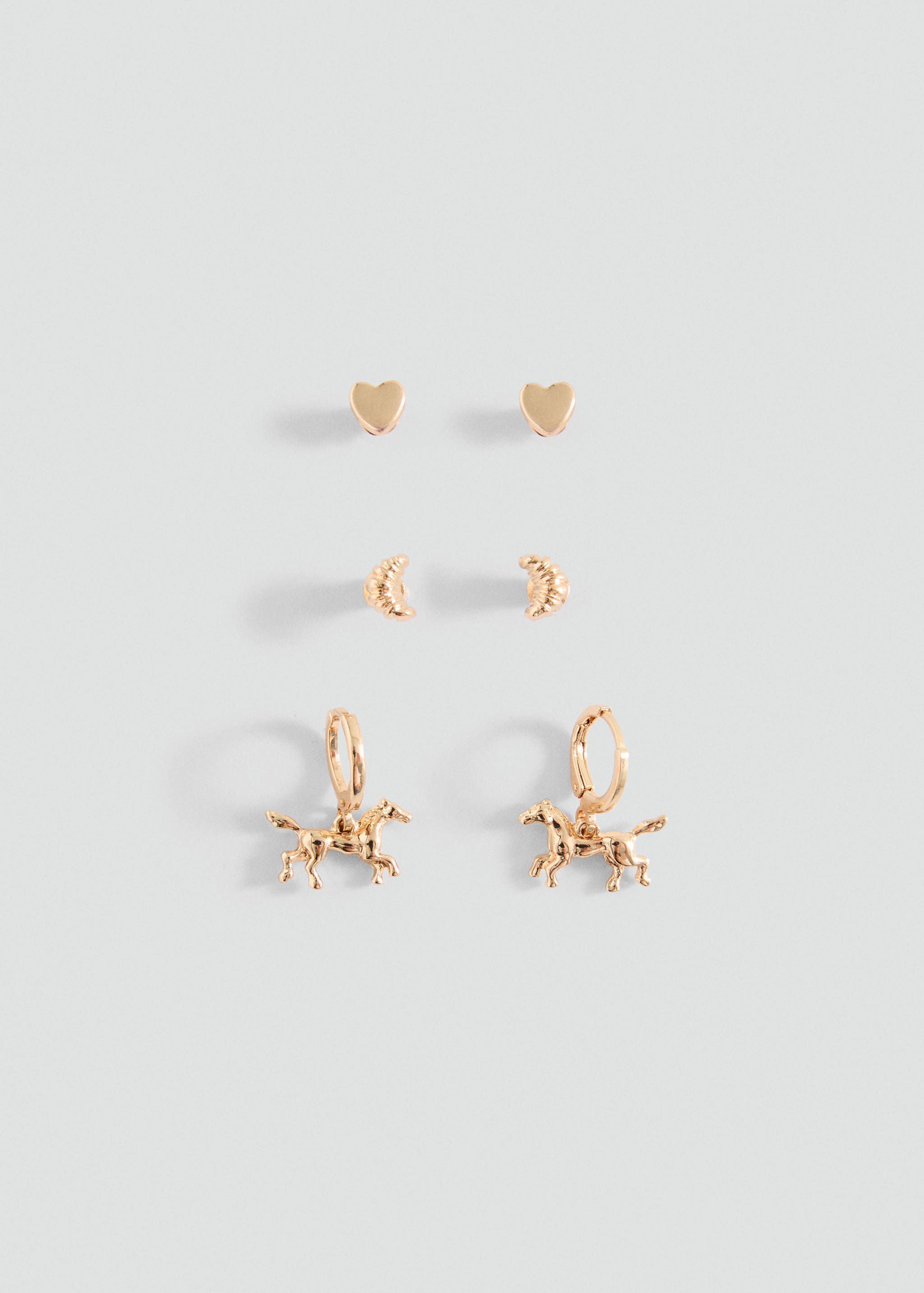 Pack of 3 combined earrings - Article without model