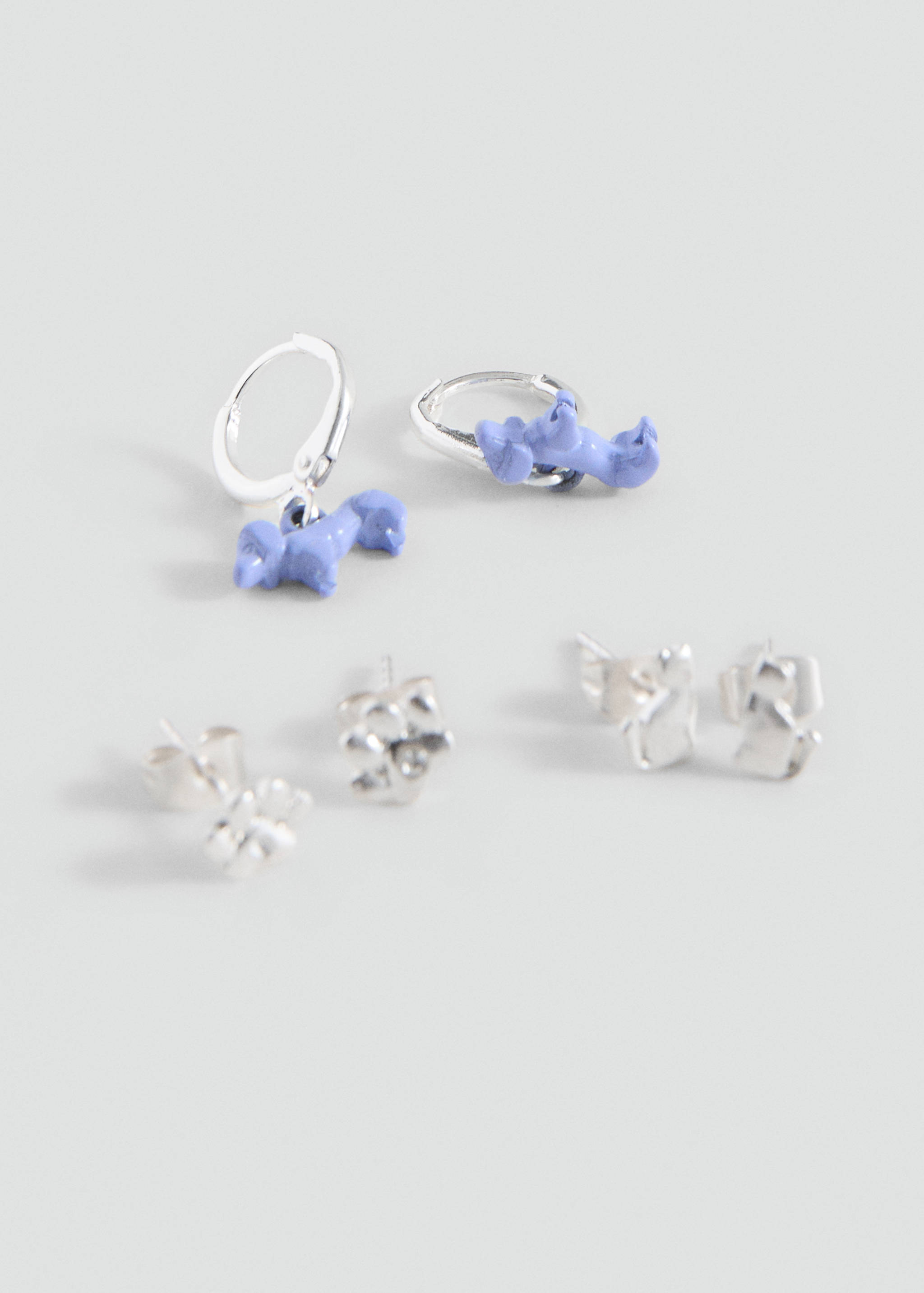 Pack of 3 combined earrings - Medium plane