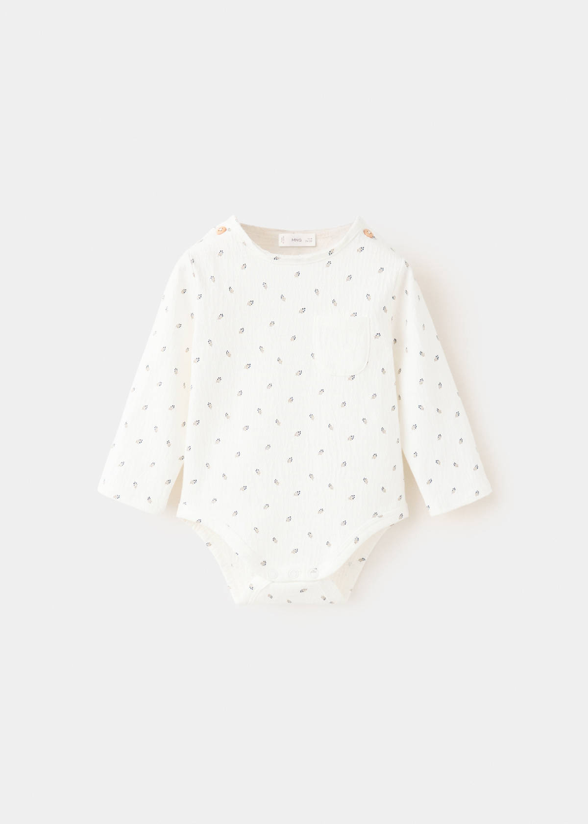 Leaf print bodysuit — Off White