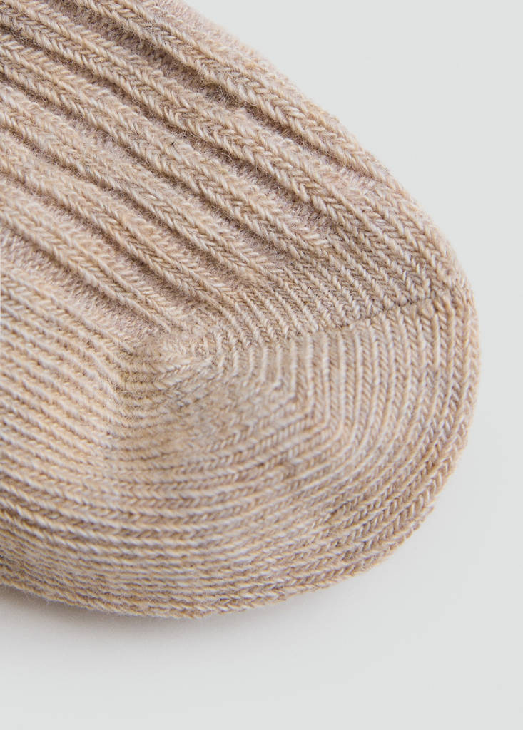 Ribbed socks pack — Sand