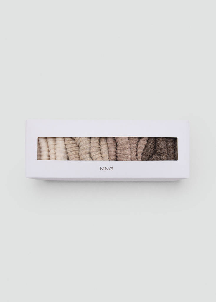 Ribbed socks pack — Sand