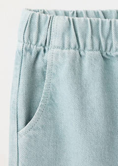 Straight-fit trousers with elastic waist — Blue 2