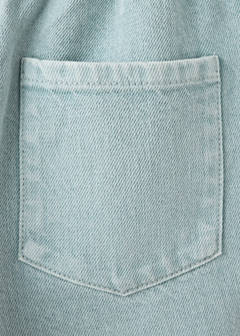 Straight-fit trousers with elastic waist — Blue 4