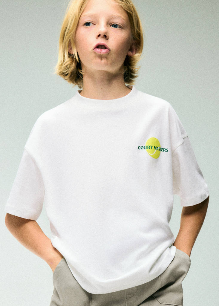 Printed oversize t-shirt — White