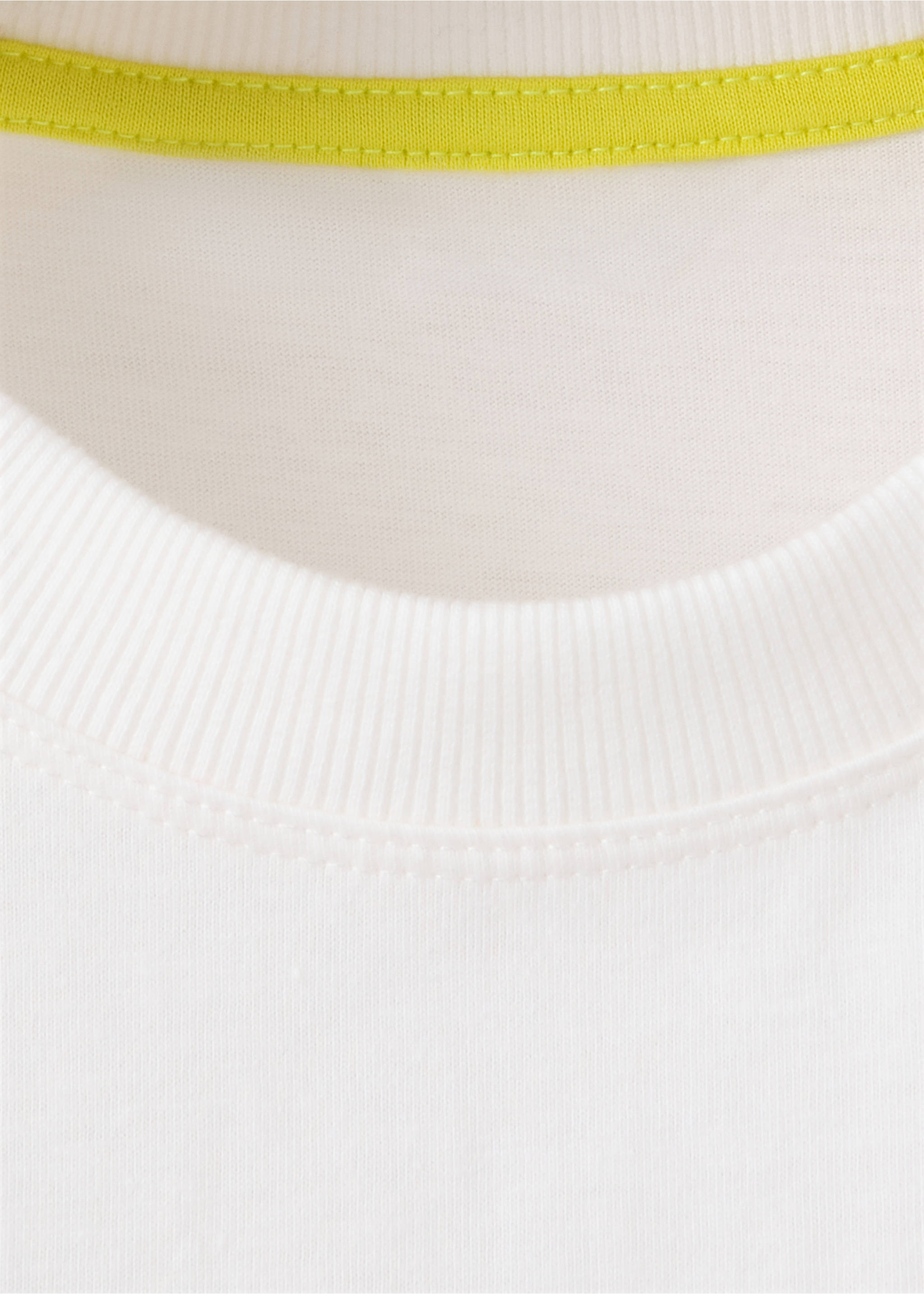 T-shirt oversize imprimé - Détail de l'article 8, Blanc. Ref: 37073886-00.
