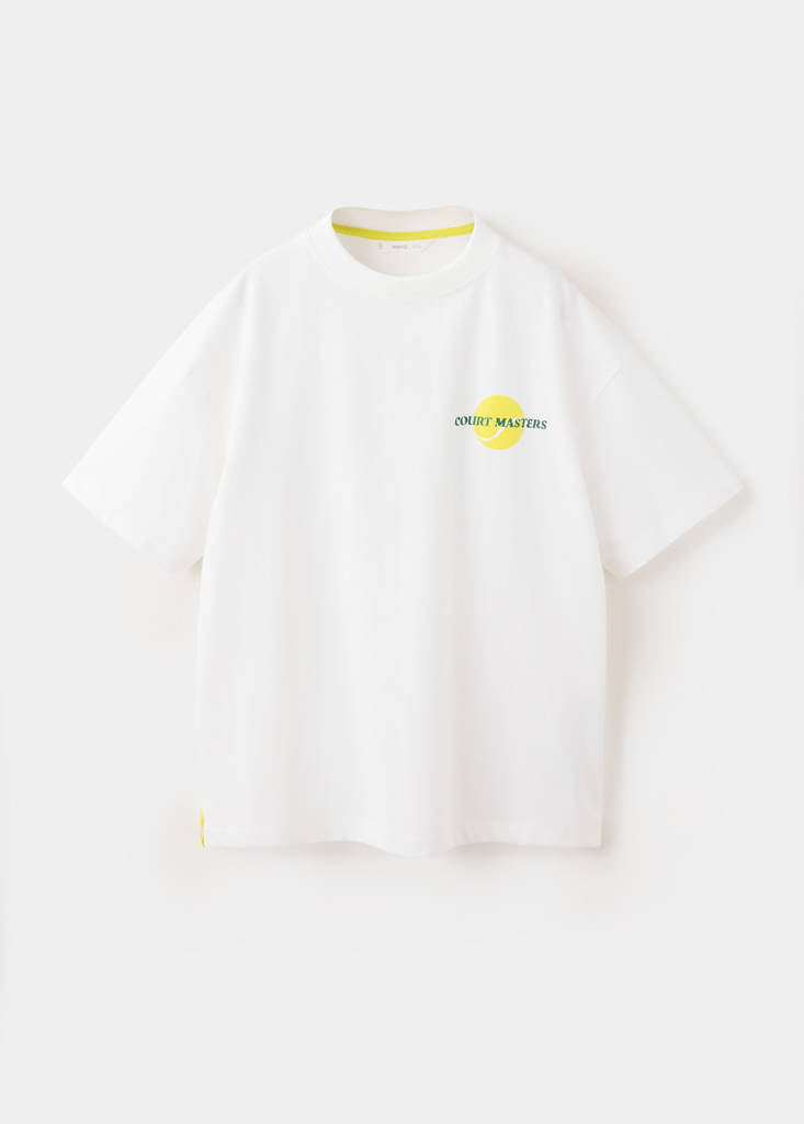 Printed oversize t-shirt — White
