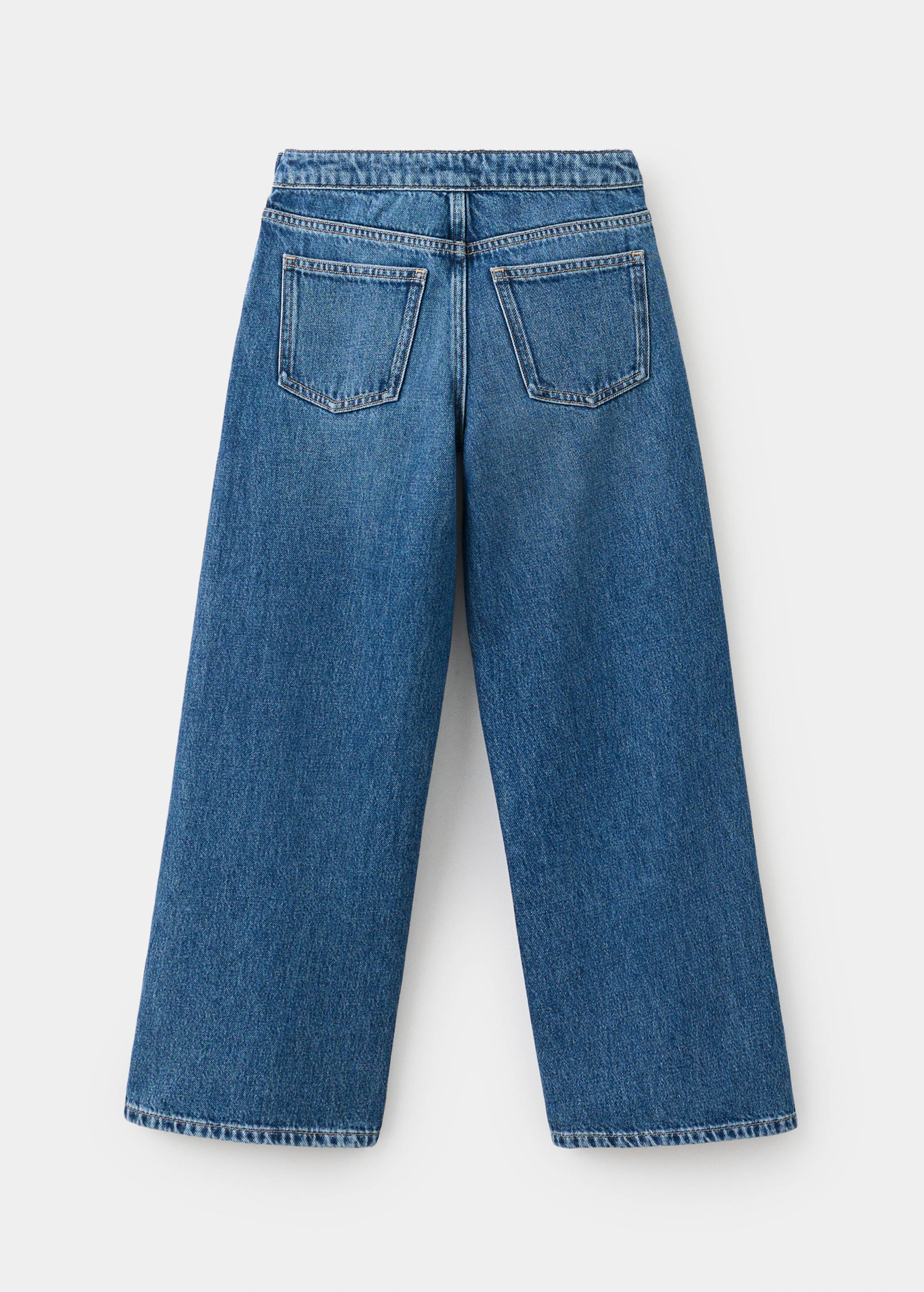 Wide-leg jeans with scarf detail - Reverse of the article