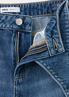 Wide-leg jeans with scarf detail — Dark Blue 3