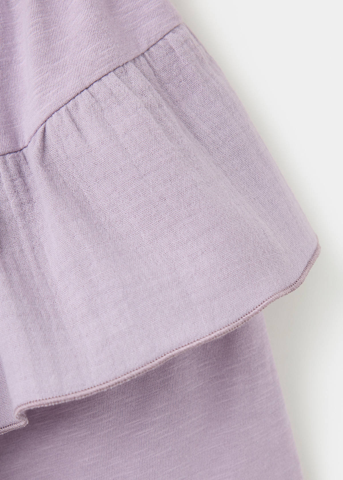 Ruffled cotton skirt — Lilac