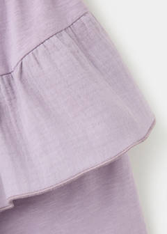 Ruffled cotton skirt — Lilac 3