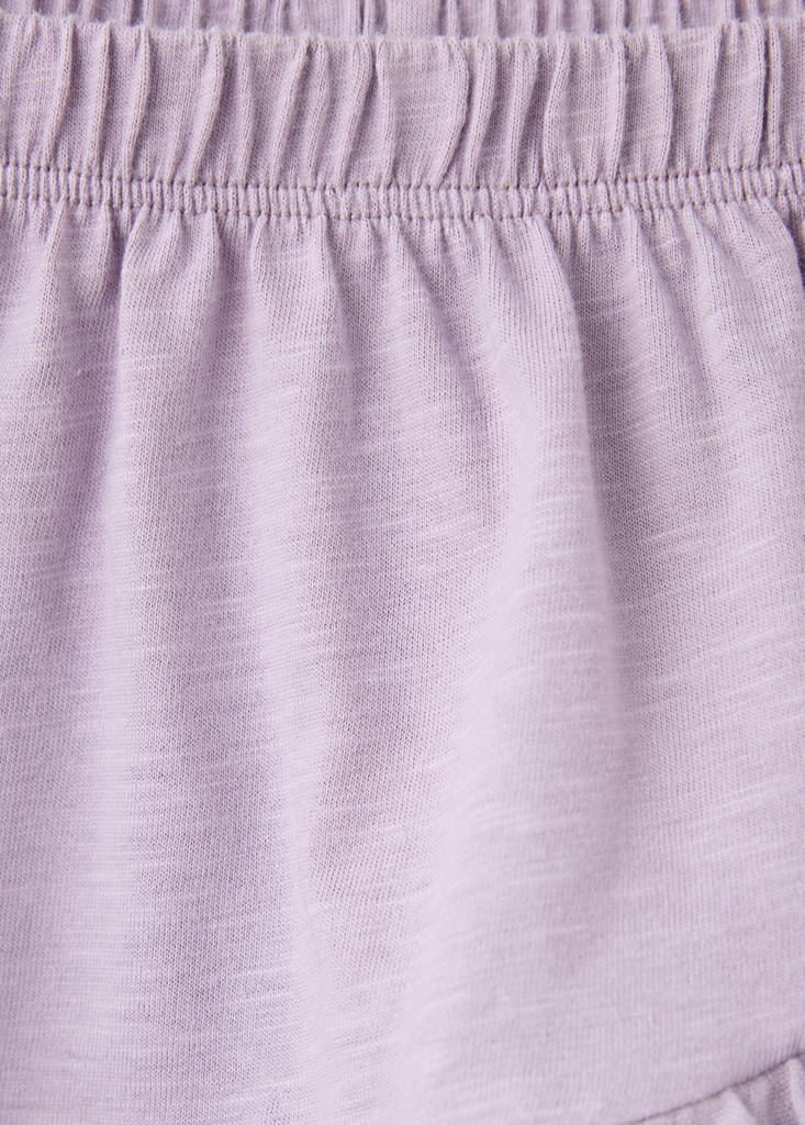 Ruffled cotton skirt — Lilac