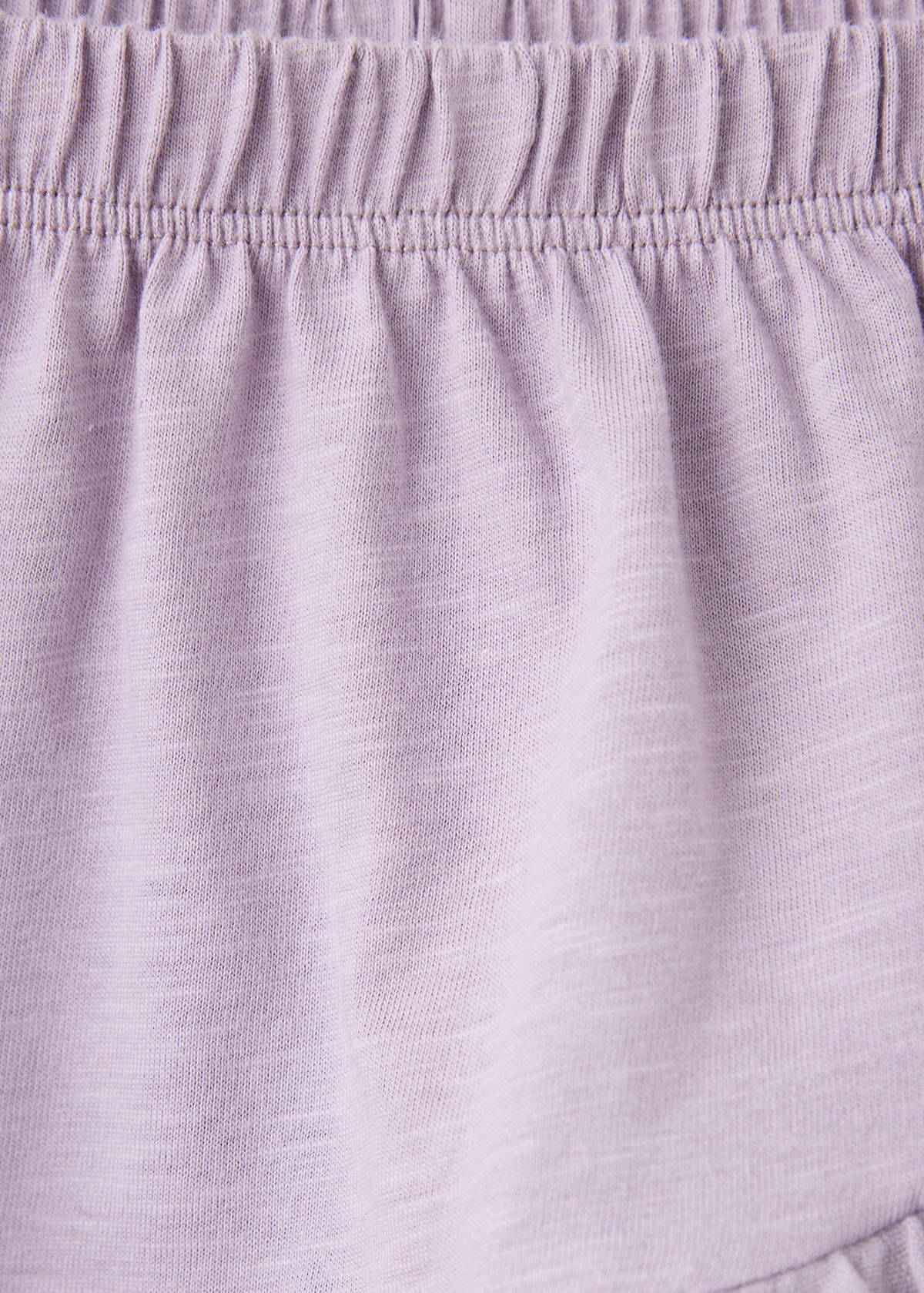 Ruffled cotton skirt — Lilac