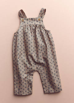 Cotton floral dungarees — Pink 1