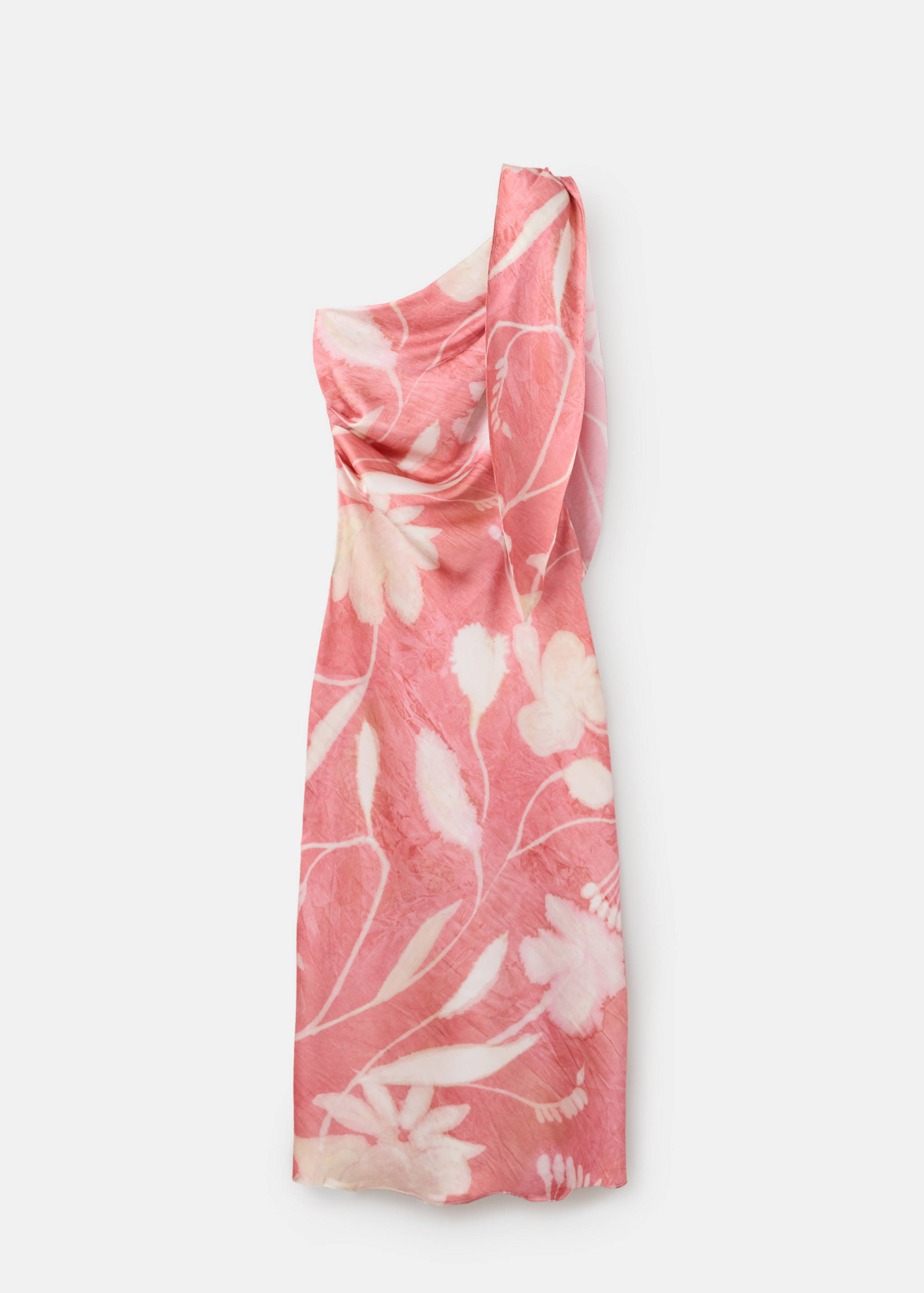 Asymmetrical floral-print dress - Article without model