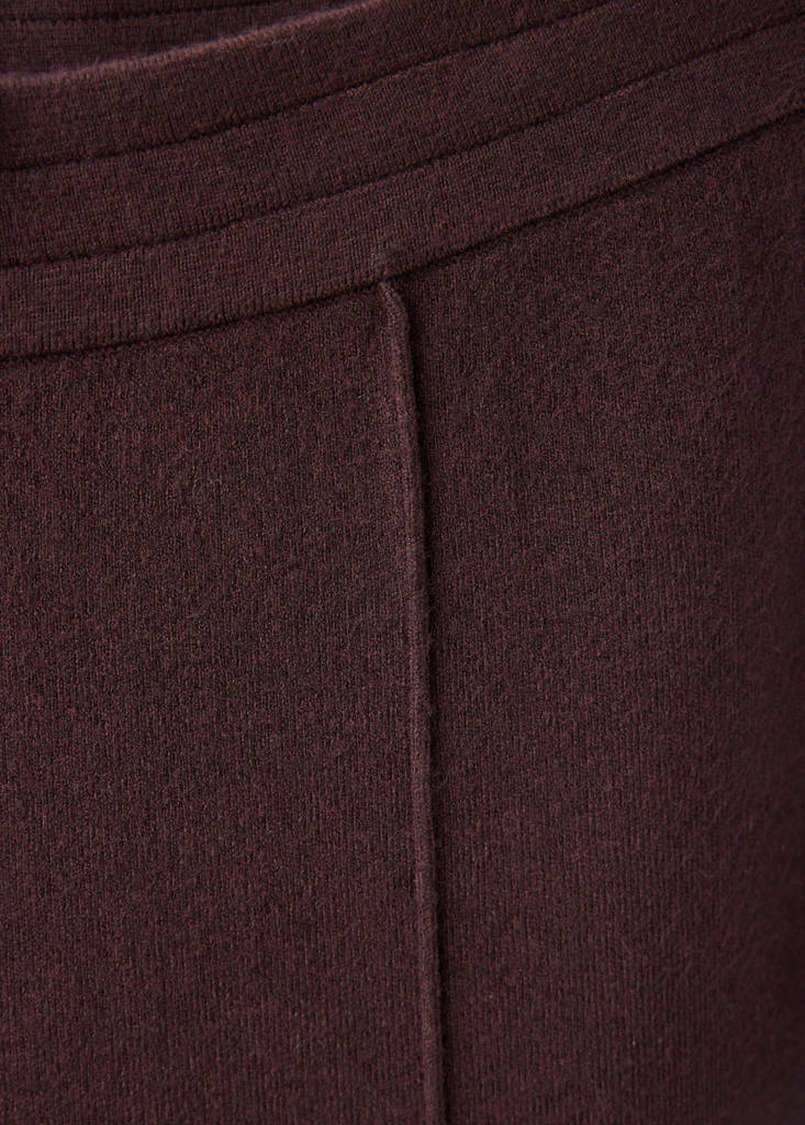 Knitted trousers with contrasting stripes — Chocolate