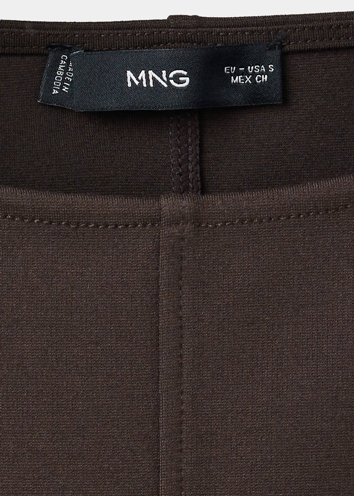 Flared knit dress — Brown