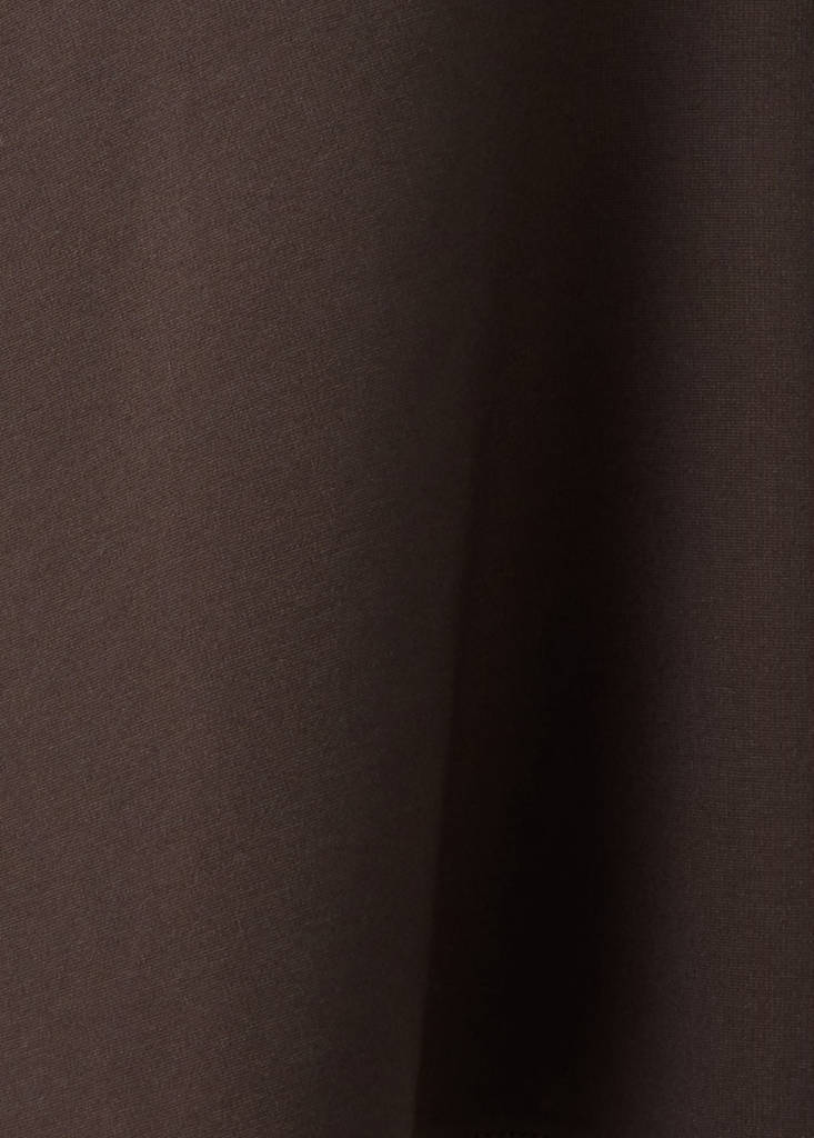 Flared knit dress — Brown
