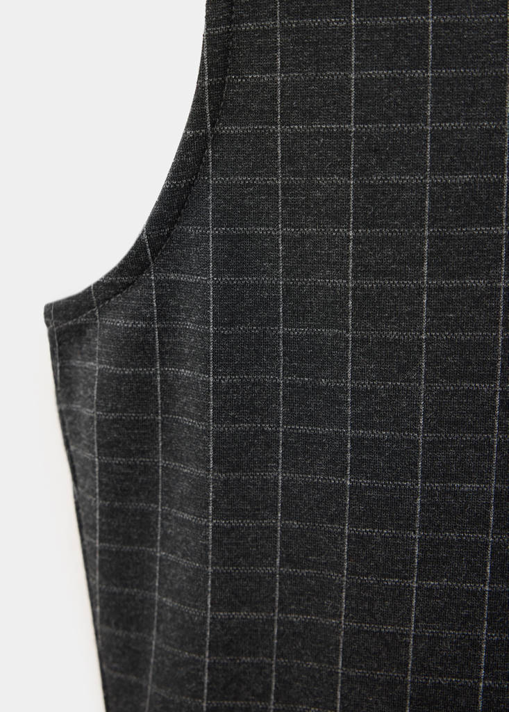 Flared knit dress — Grey