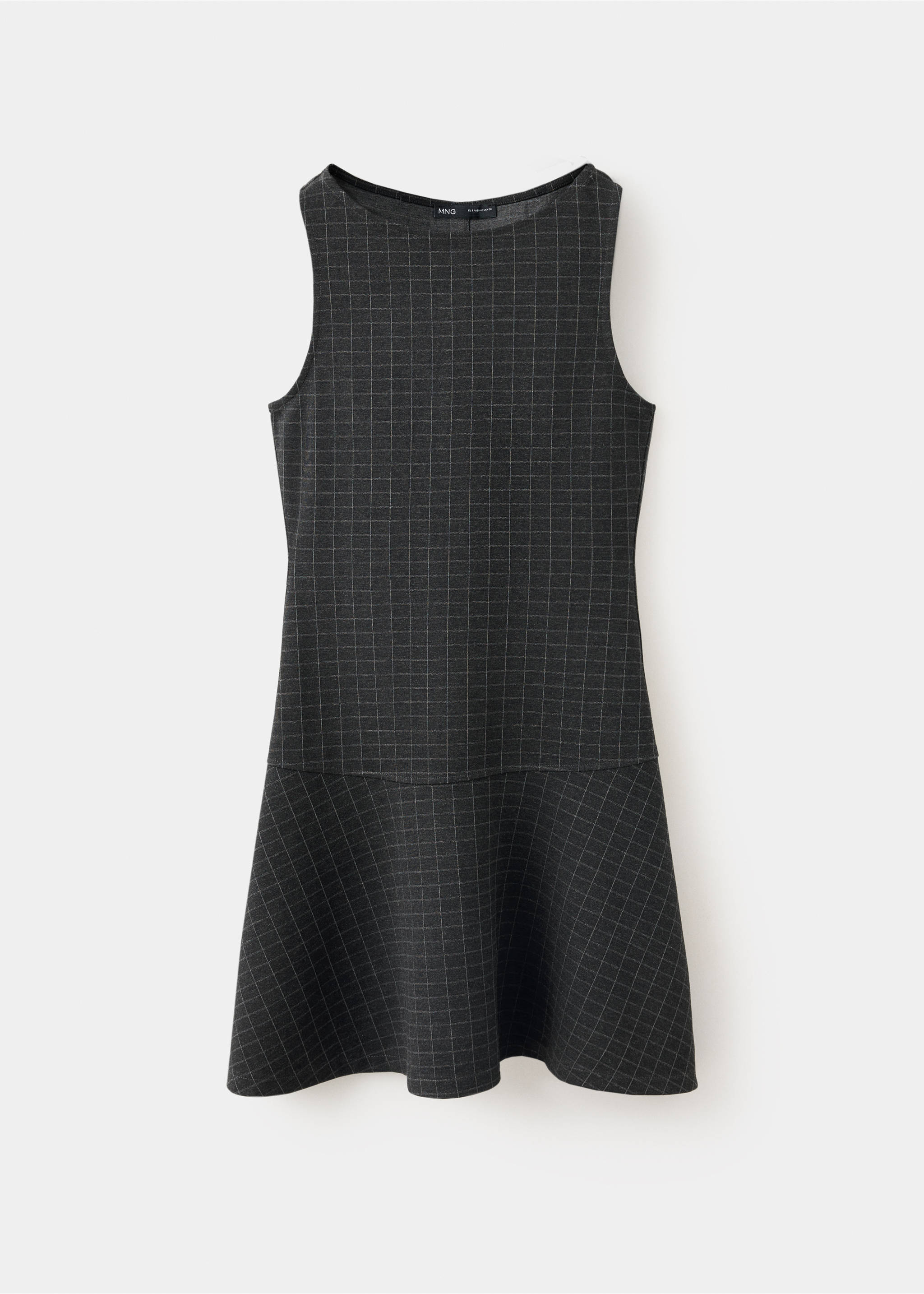 Vestit punt baixos volant - Article sense model, Gris. Ref: 37074070-00.
