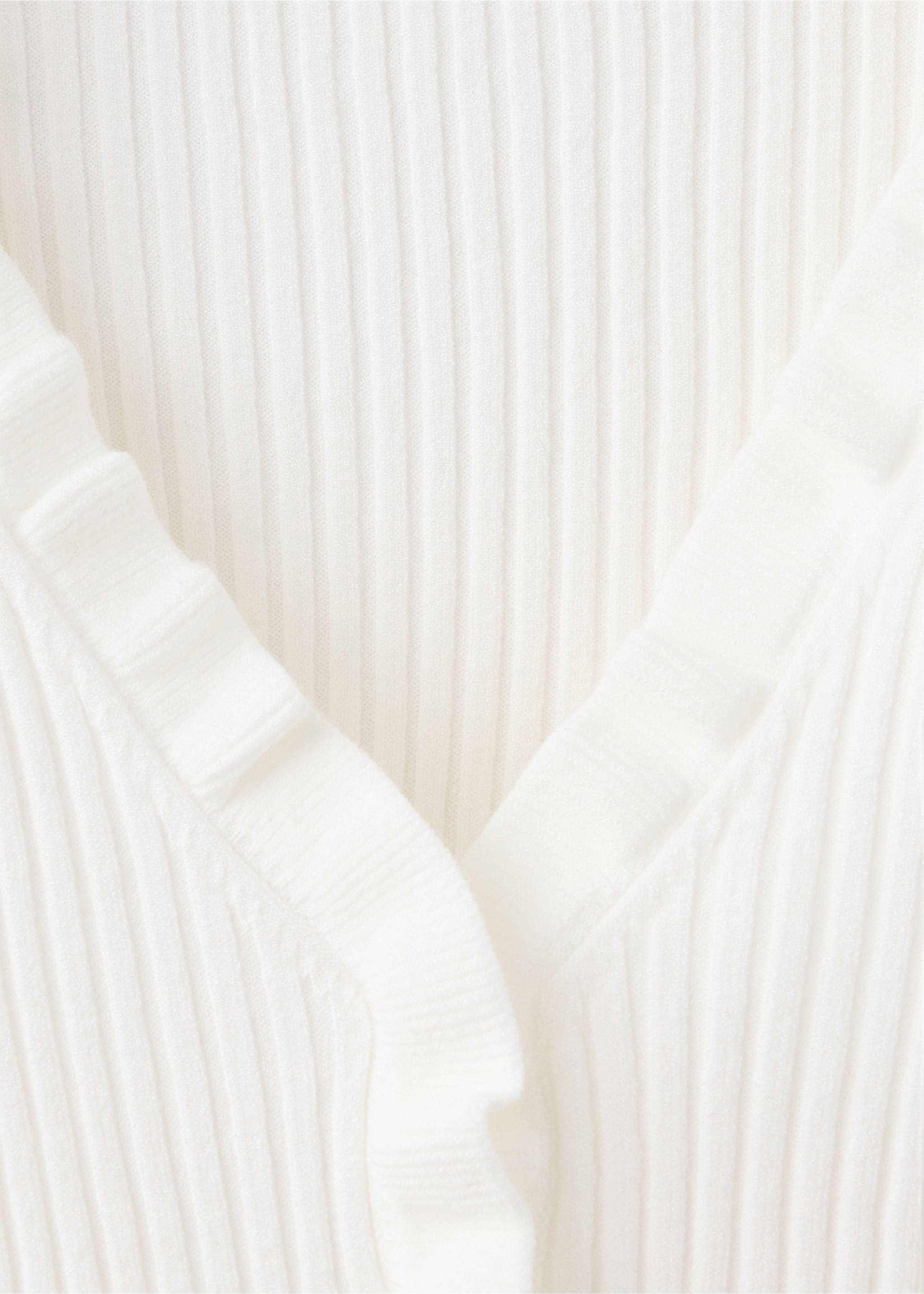 Cardigan azucena - Details of the article 8, Ecru. Ref: 37074073-00.