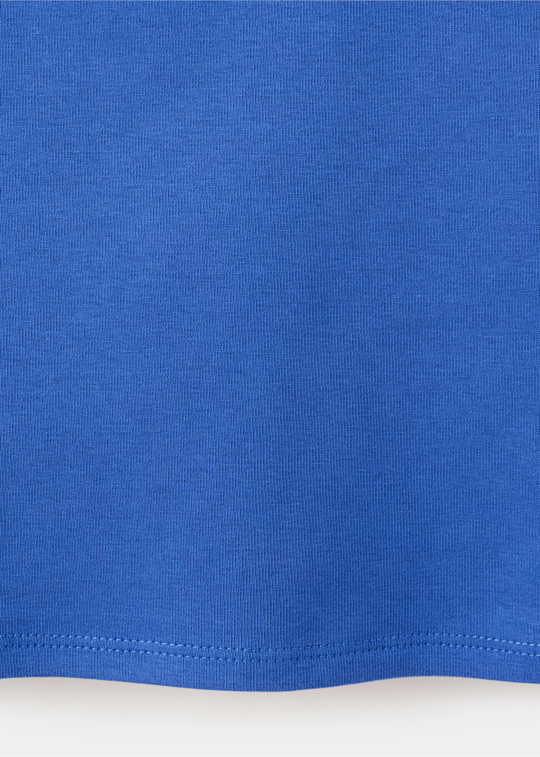 Boat-neck top - Details of the article 0, Blue. Ref: 37074074-00.