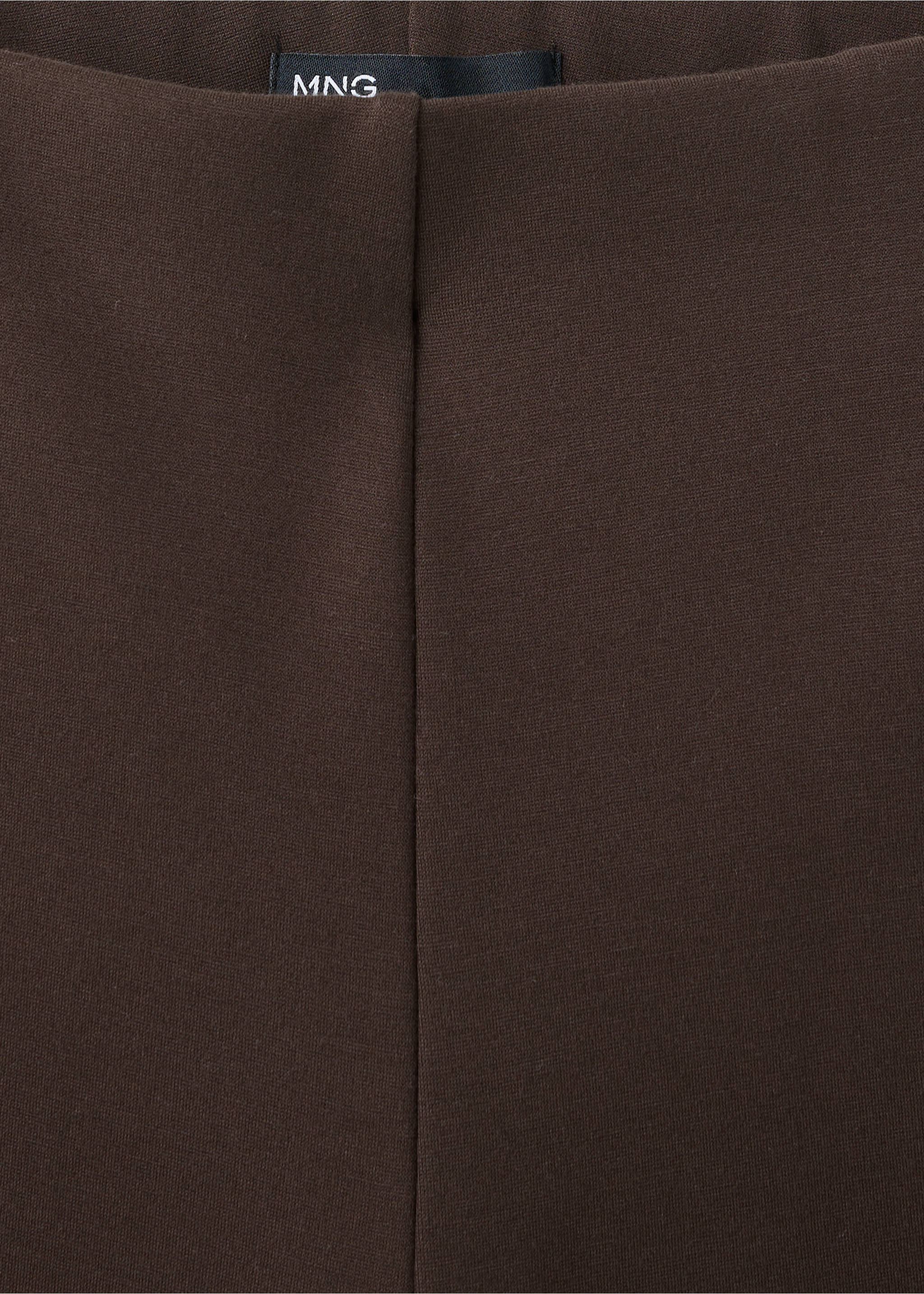 Fine-knit straight-fit trousers - Details of the article 8, Brown. Ref: 37074075-00.